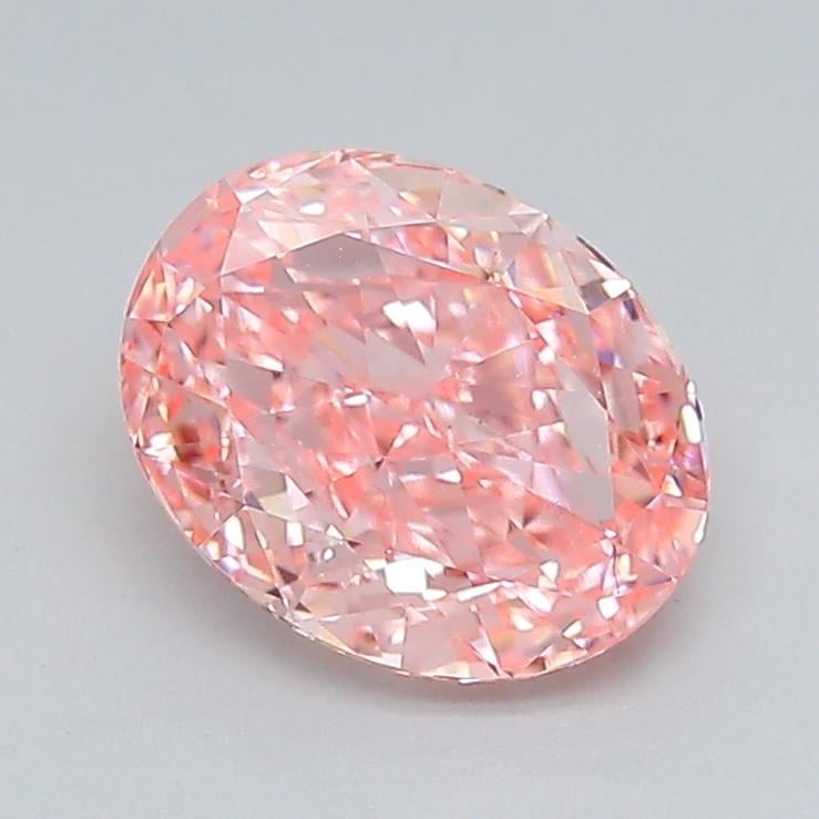 2.00 Ct. Fancy Vivid  Pink Oval Lab Grown Diamond