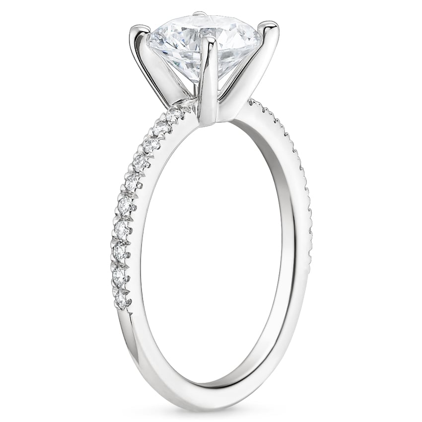 Platinum Ballad Diamond Ring (1/8 ct. tw.), large side view