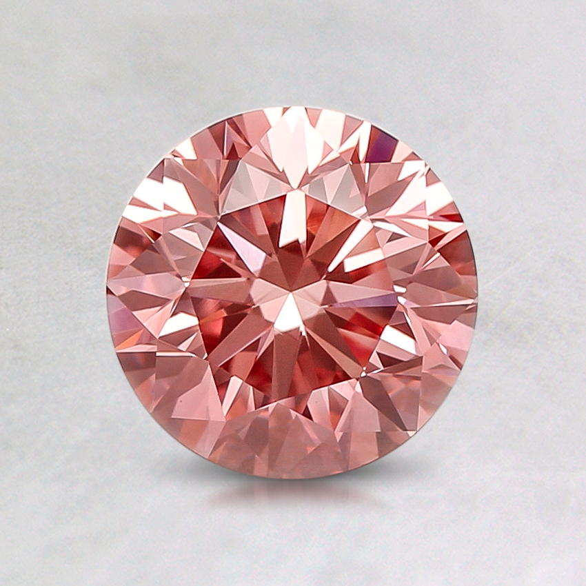 1.03 ct. Lab Grown Fancy Vivid Pink Round Diamond