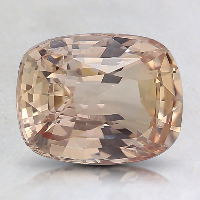 7.4x5.7mm Unheated Peach Cushion Sapphire