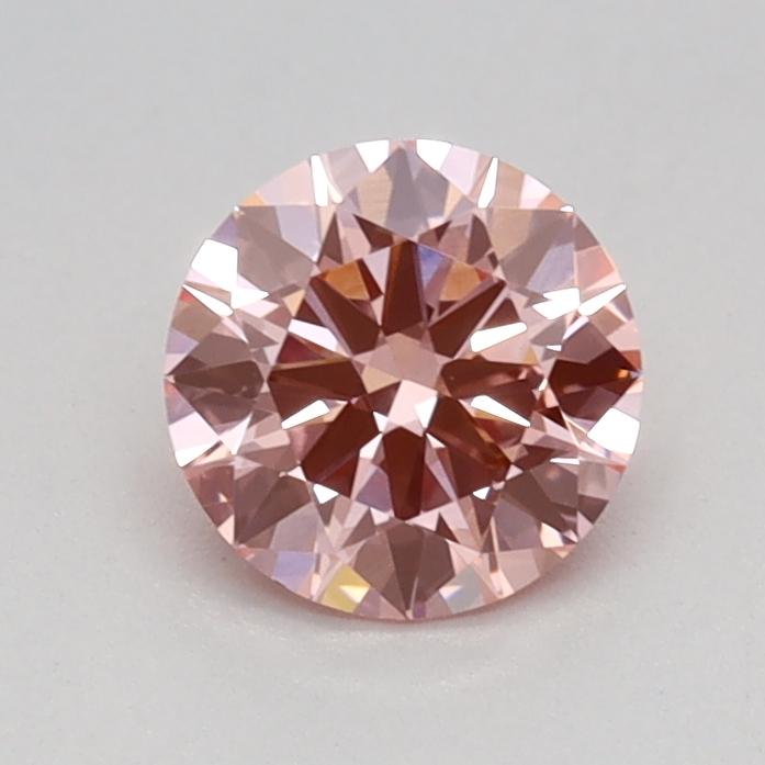 0.50 Ct. Fancy Vivid Pink Round Lab Grown Diamond