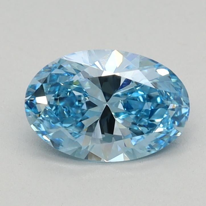 0.59 Ct. Fancy Vivid Blue Oval Lab Grown Diamond