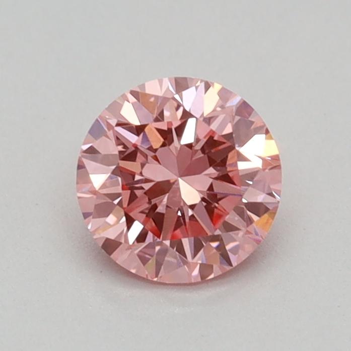 0.33 Ct. Fancy Vivid Pink Round Lab Grown Diamond