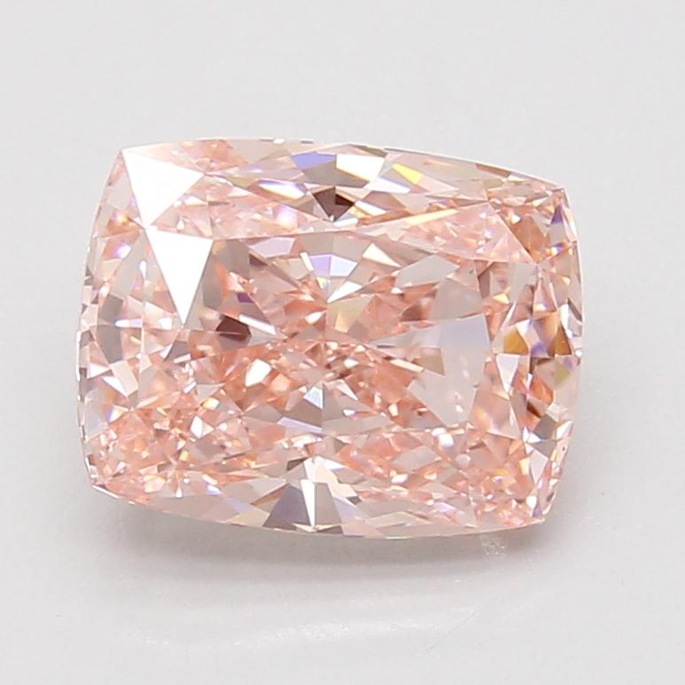 3.53 Ct. Fancy Vivid Pink Cushion Lab Grown Diamond