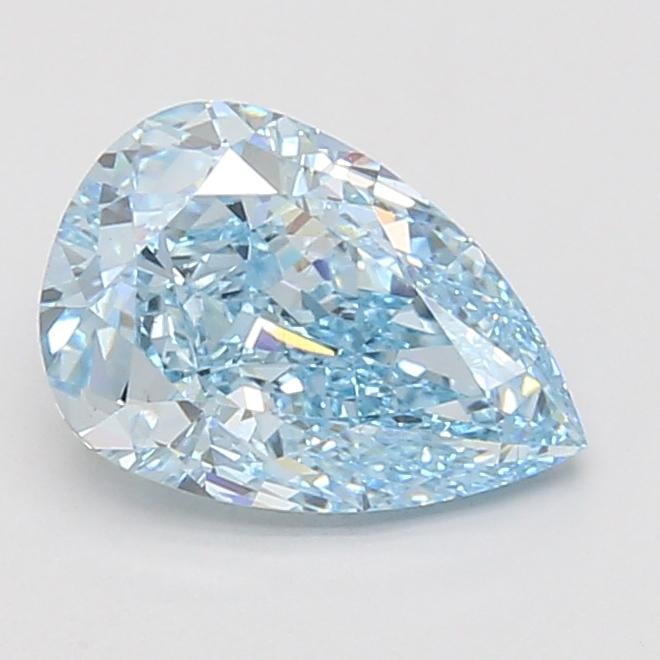2.04 Ct. Fancy Vivid Blue Pear Lab Grown Diamond