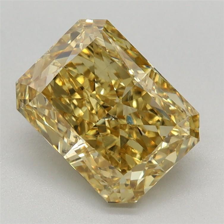1.59 Ct. Fancy Vivid Yellow Radiant Lab Grown Diamond