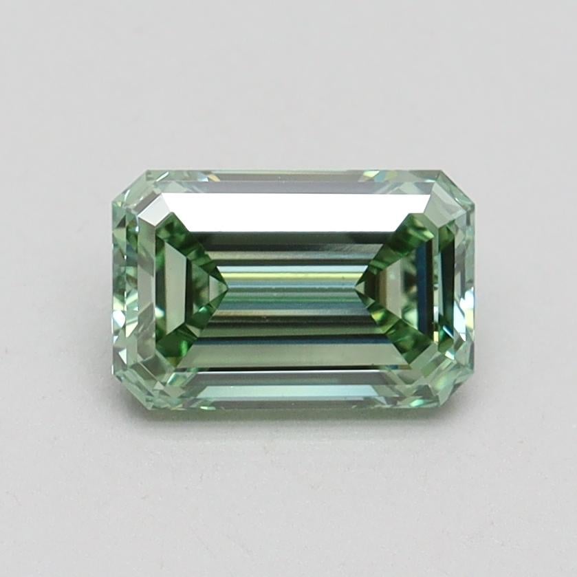 1.01 Ct. Fancy Intense Pacific Green Emerald Lab Grown Diamond