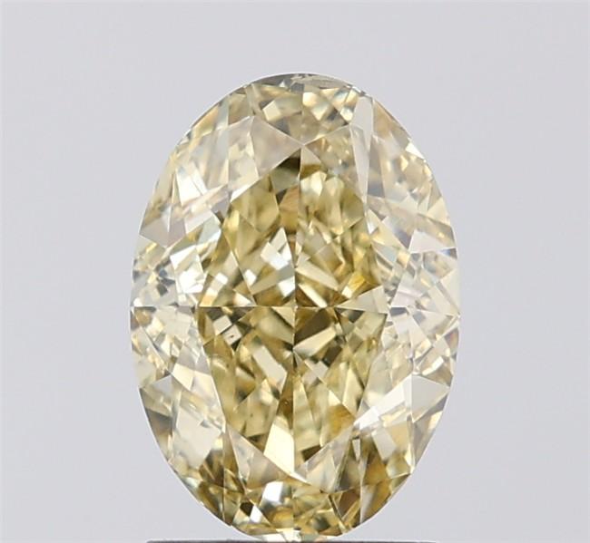 2.07 Ct. Fancy  Yellow Oval Lab Grown Diamond