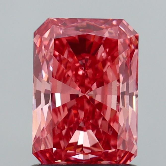 1.14 Ct. Fancy Vivid  Pink Radiant Lab Grown Diamond