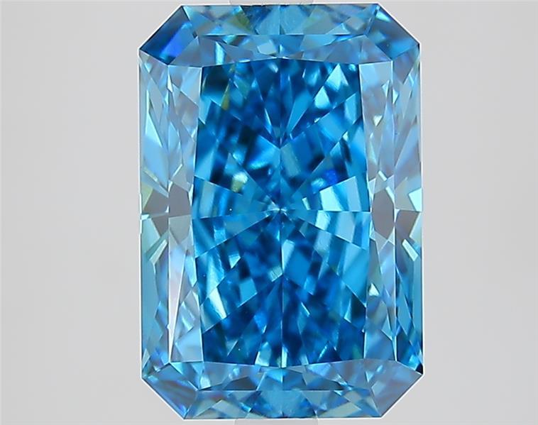 3.25 Ct. Fancy Vivid  Blue Radiant Lab Grown Diamond