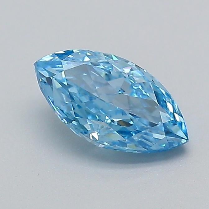0.70 Ct. Fancy Vivid  Blue Marquise Lab Grown Diamond