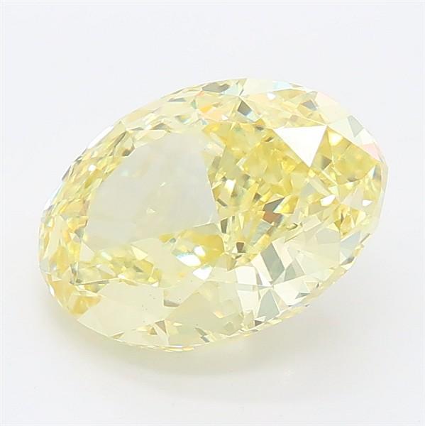 2.65 Ct. Fancy Intense Yellow Oval Lab Grown Diamond
