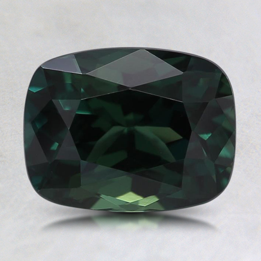 8.4x6.5mm Premium Teal Cushion Sapphire