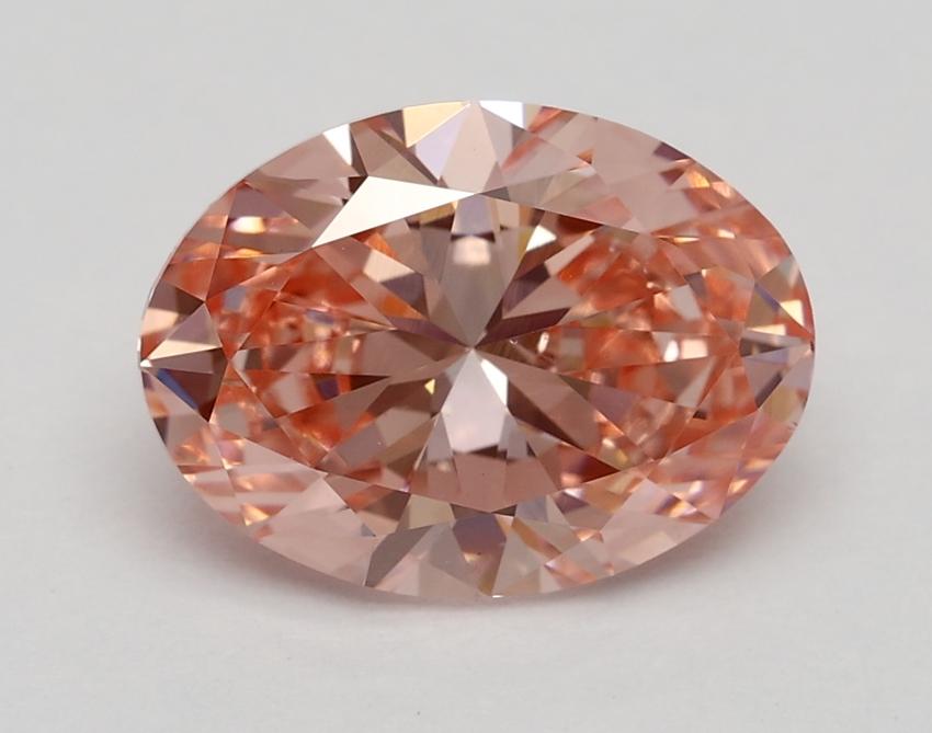 2.00 Ct. Fancy Vivid Pink Oval Lab Grown Diamond