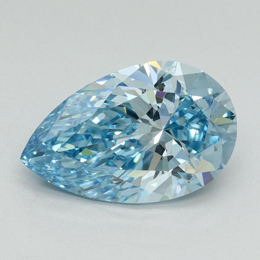 2.04 Ct. Fancy Vivid Blue Pear Lab Grown Diamond