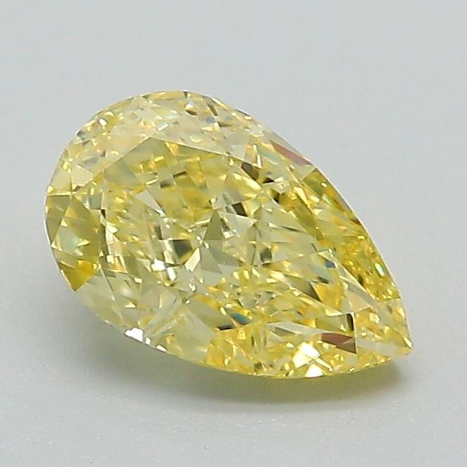 1.02 Ct. Fancy Vivid Yellow Pear Lab Grown Diamond