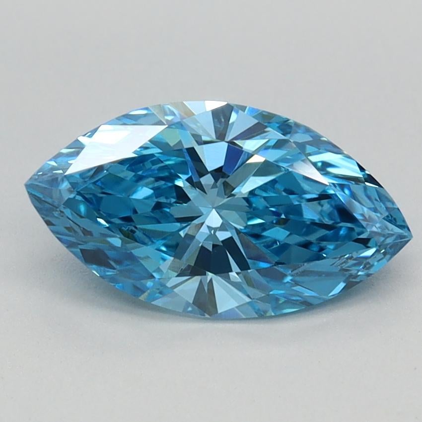 1.00 Ct. Fancy Vivid Blue Marquise Lab Grown Diamond