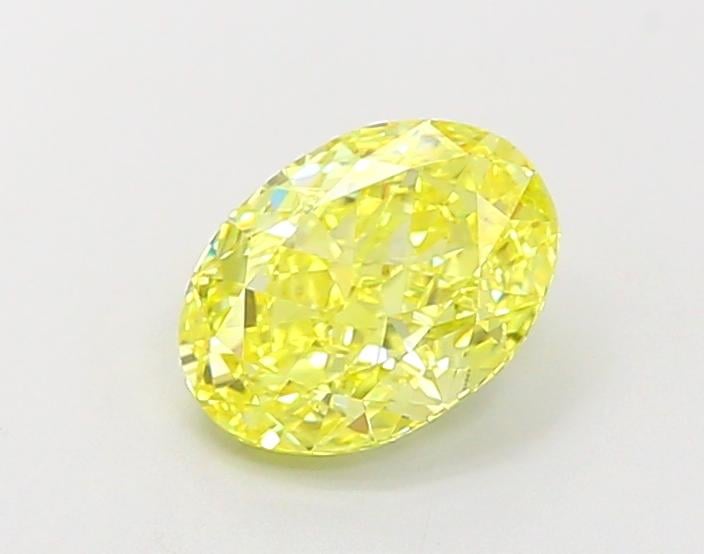 1.19 Ct. Fancy Vivid  Yellow Oval Lab Grown Diamond