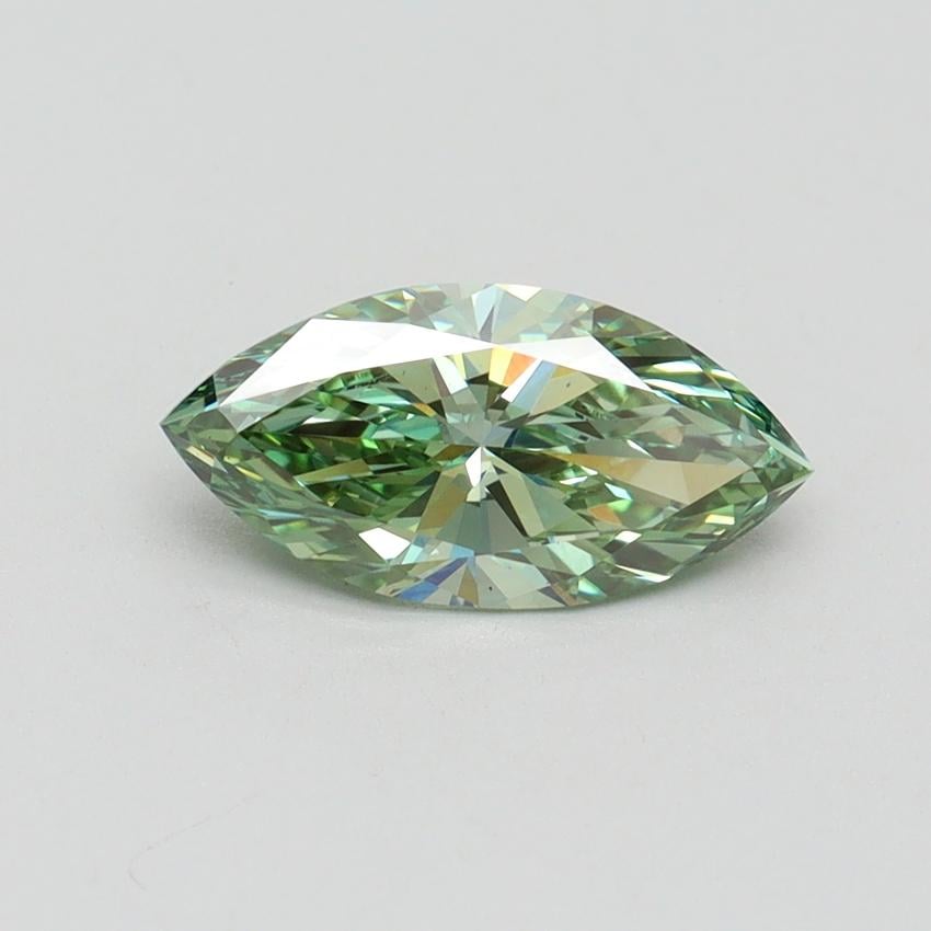1.06 Ct. Fancy Vivid Pacific Green Marquise Lab Grown Diamond