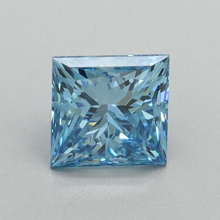 1.04 Ct. Fancy Vivid Blue Princess Lab Grown Diamond