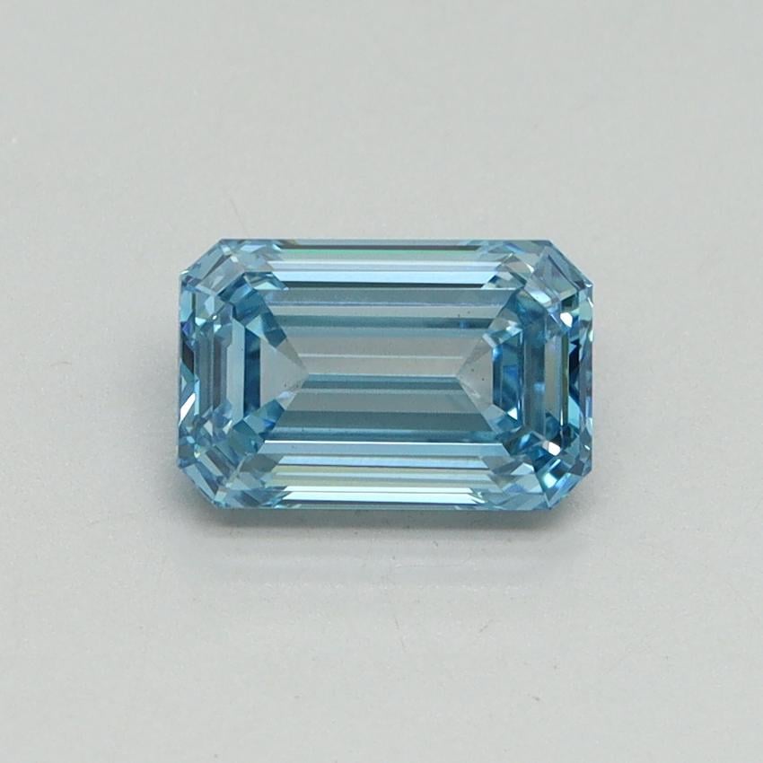 1.05 Ct. Fancy Vivid Blue Emerald Lab Grown Diamond