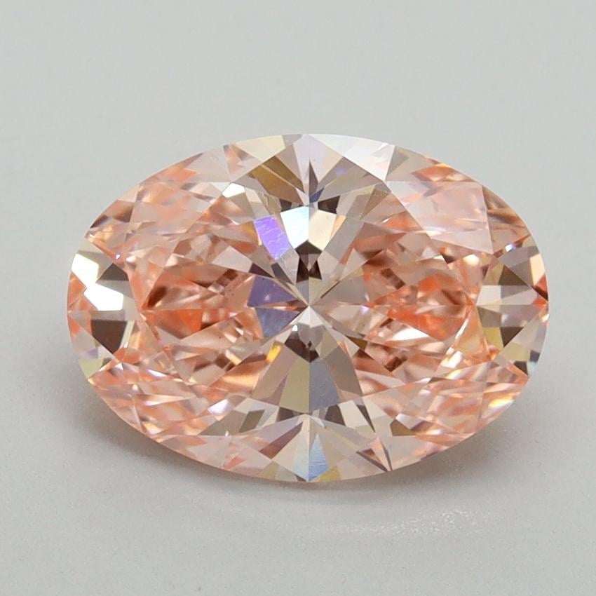 2.07 Ct. Fancy Vivid Pink Oval Lab Grown Diamond