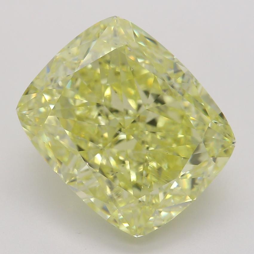 5.03 Ct. Fancy Intense Yellow Cushion Diamond