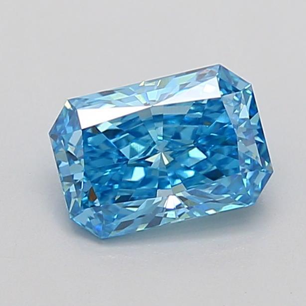0.92 Ct. Fancy Vivid  Blue Radiant Lab Grown Diamond