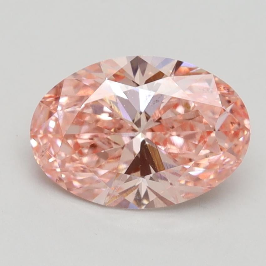 1.81 Ct. Fancy Intense Pink Oval Lab Grown Diamond