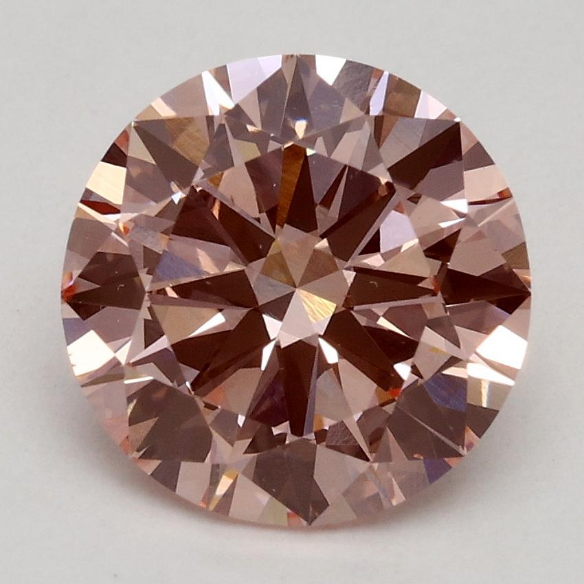 2.19 Ct. Fancy Intense Pink Round Lab Grown Diamond