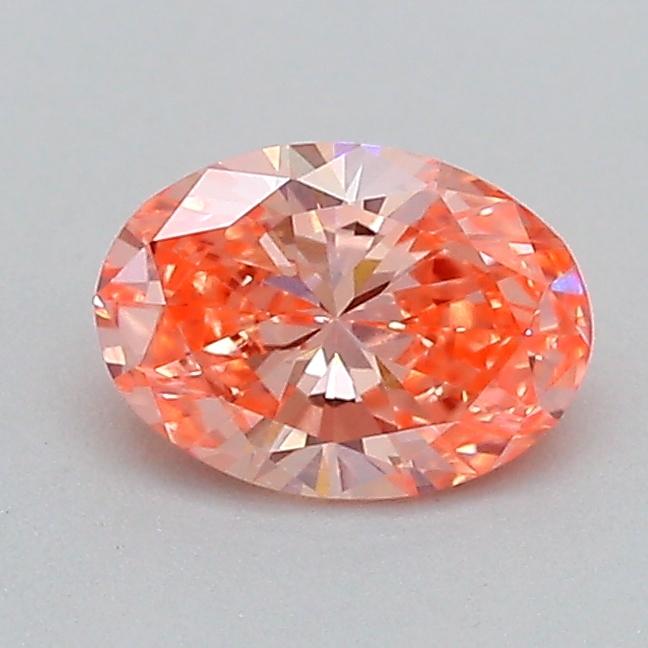 0.31 Ct. Fancy Vivid  Pink Oval Lab Grown Diamond