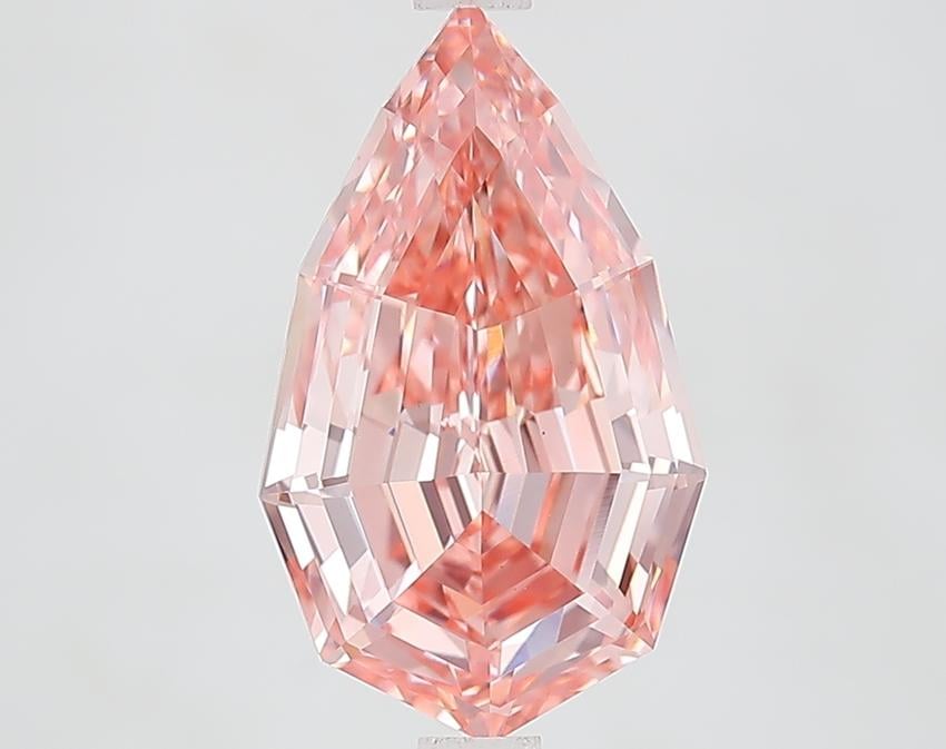 3.09 Ct. Fancy Pink Pear Lab Grown Diamond