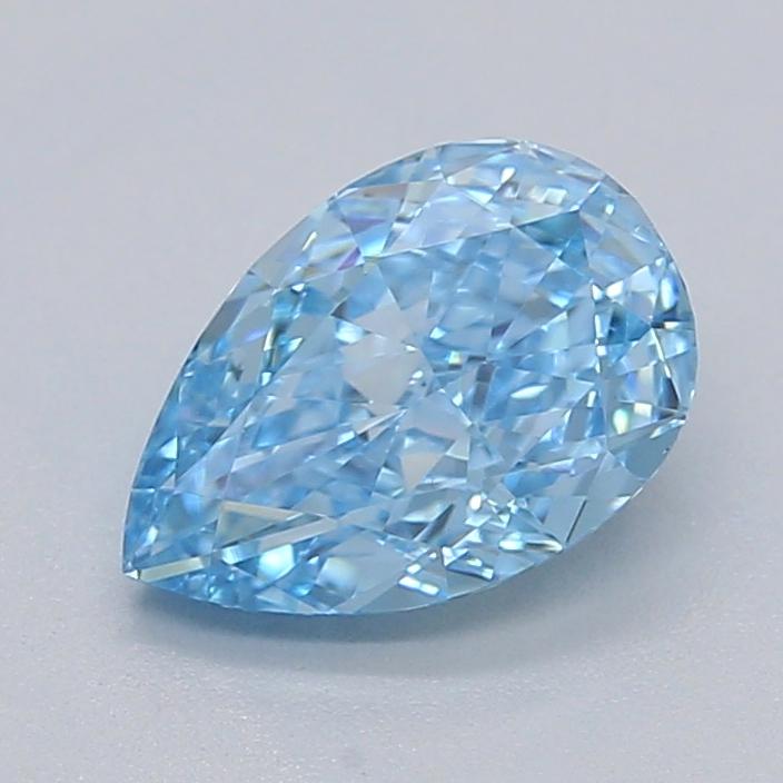 1.03 Ct. Fancy Vivid  Blue Pear Lab Grown Diamond