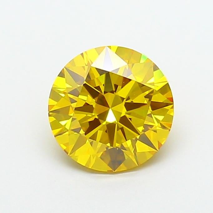 1.90 Ct. Fancy Vivid  Yellow Round Lab Grown Diamond