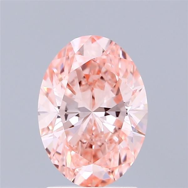 1.54 Ct. Fancy Vivid Pink Oval Lab Grown Diamond