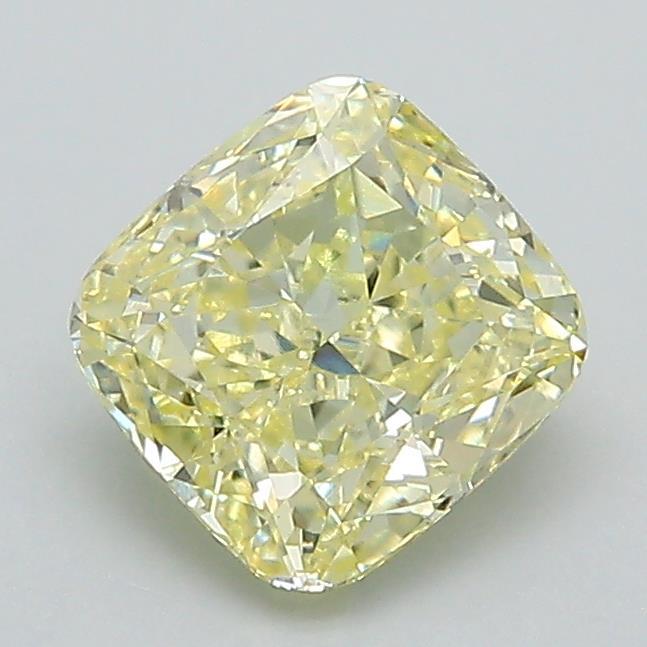 1.23 Ct. Fancy Intense Yellow Cushion Lab Grown Diamond
