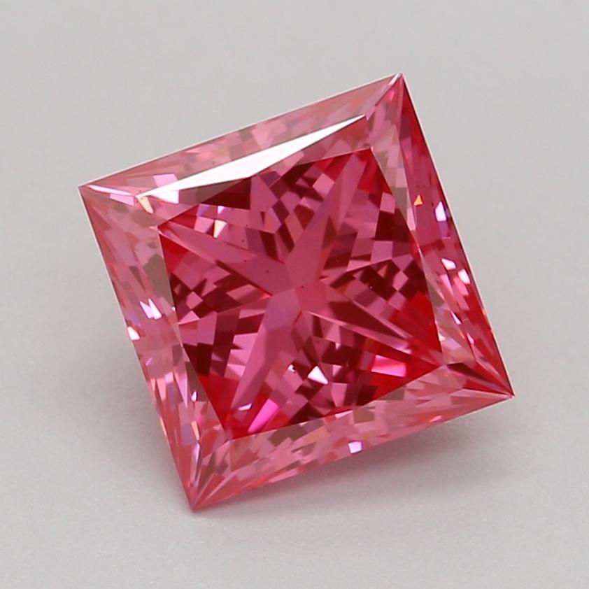 1.06 Ct. Fancy Vivid Pink Princess Lab Grown Diamond