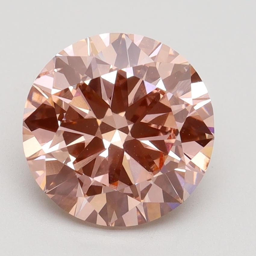 3.00 Ct. Fancy Intense Pink Round Lab Grown Diamond