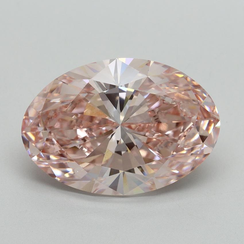 8.48 Ct. Fancy Intense Pink Oval Lab Grown Diamond