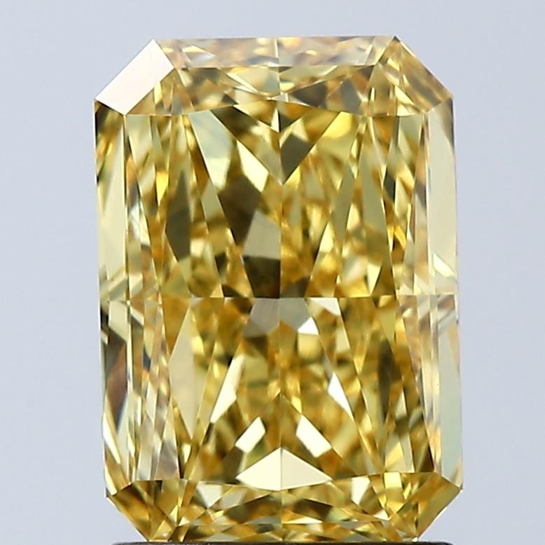 2.08 Ct. Fancy Vivid Yellow Radiant Lab Grown Diamond