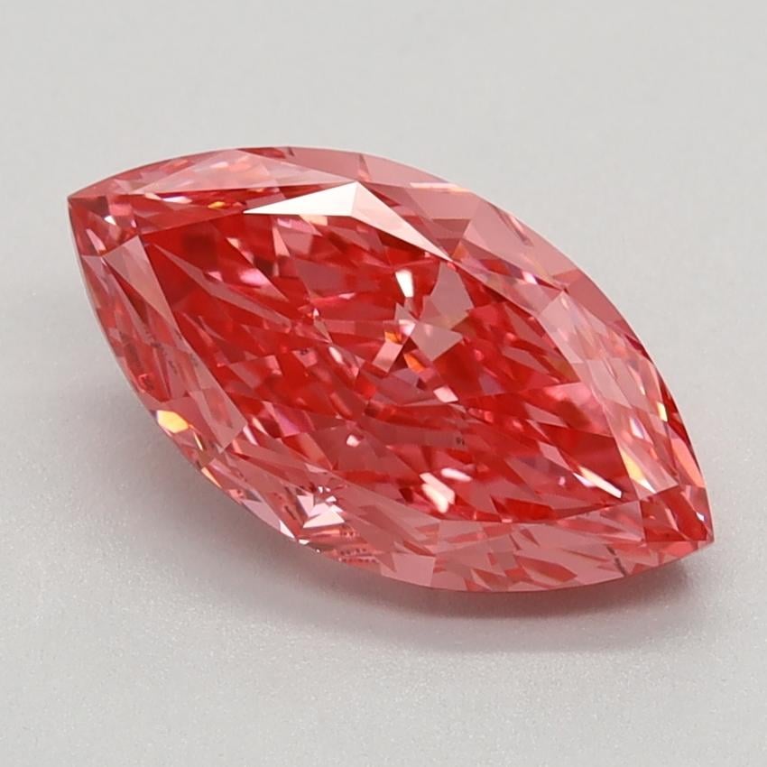 1.63 Ct. Fancy Vivid Pink Marquise Lab Grown Diamond