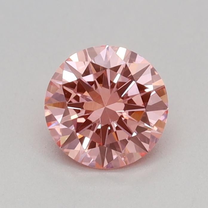 0.31 Ct. Fancy Vivid Pink Round Lab Grown Diamond
