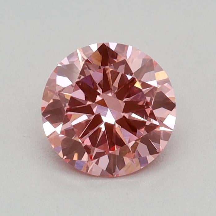0.34 Ct. Fancy Vivid Pink Round Lab Grown Diamond