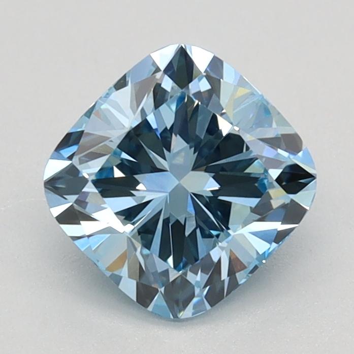 1.06 Ct. Fancy Vivid Blue Cushion Lab Grown Diamond