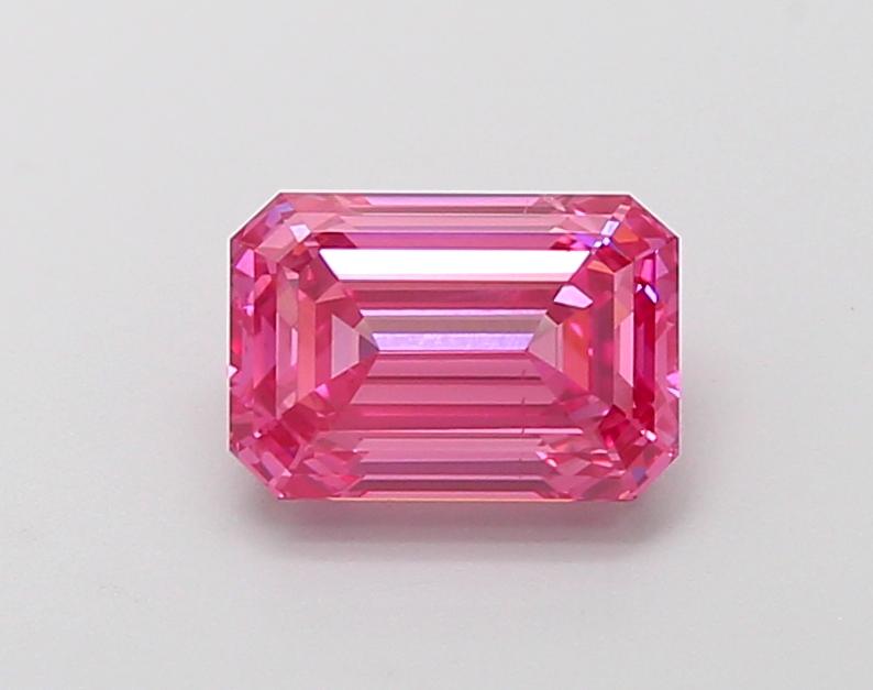1.52 Ct. Fancy Vivid Pink Emerald Lab Grown Diamond