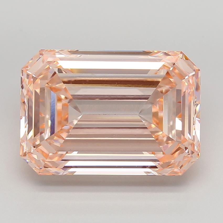 15.06 Ct. Fancy Intense  Pink Emerald Lab Grown Diamond