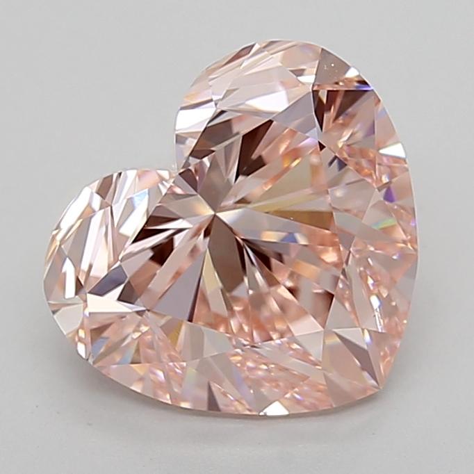 3.52 Ct. Fancy  Pink Heart Lab Grown Diamond