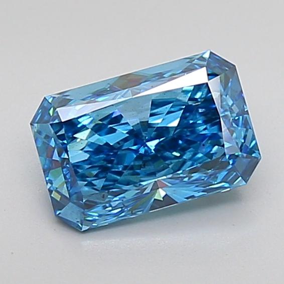 2.01 Ct. Fancy Vivid Blue Radiant Lab Grown Diamond
