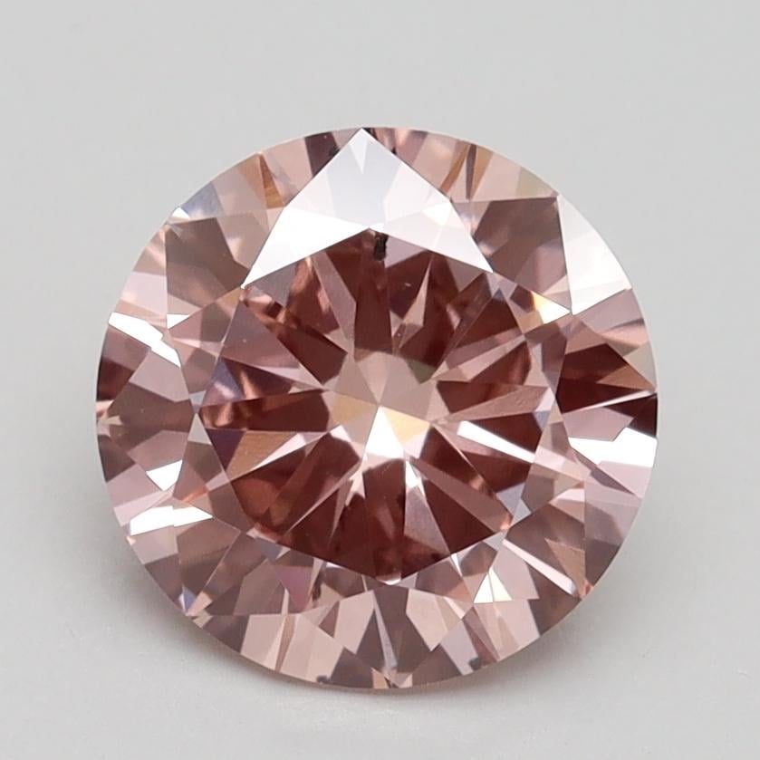 2.00 Ct. Fancy Intense Pink Round Lab Grown Diamond