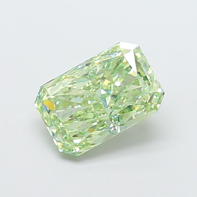 2.08 Ct. Fancy Vivid Green Radiant Lab Grown Diamond